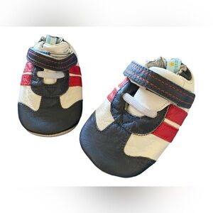 Ministar baby crib shoes leather uppers and lining small 0-6 months